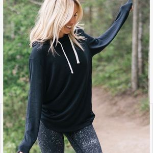Zyia active black lounge boyfriend hoodie